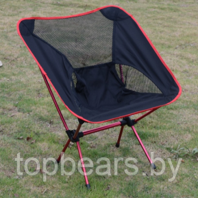 Стул туристический складной Camping chair для отдыха на природе Красный - фото 1 - id-p205280111