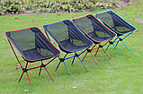 Стул туристический складной Camping chair для отдыха на природе Красный, фото 6