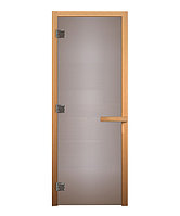 Дверь стеклянная Сатин Матовая 1900х700мм (8мм) Хвоя