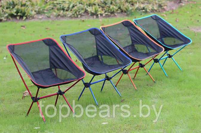 Стул туристический складной Camping chair для отдыха на природе Синий - фото 6 - id-p181605837