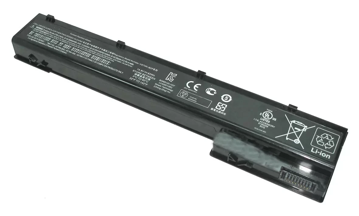 Аккумулятор (батарея) VH08 для ноутбука HP EliteBook 8570w 14.4B, 5200мАч, 75Втч