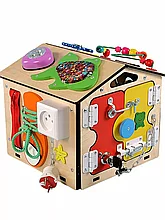 Бизиборд домик KimToys со светом  / бизидом игрушки