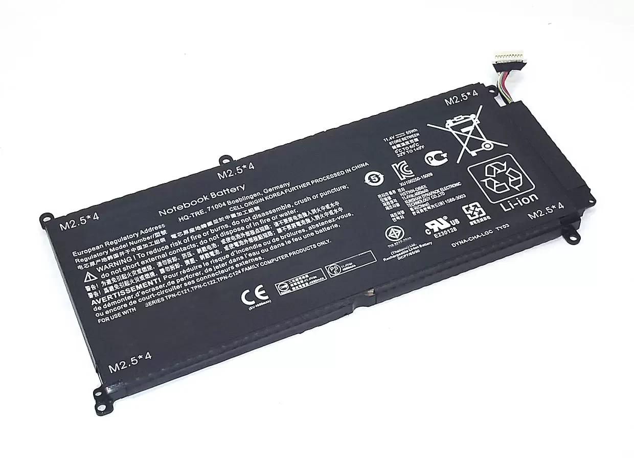 Аккумулятор (батарея) LP03XL для ноутбука HP Envy 15-ae000, 11.4В, 4820мАч, 55Вт