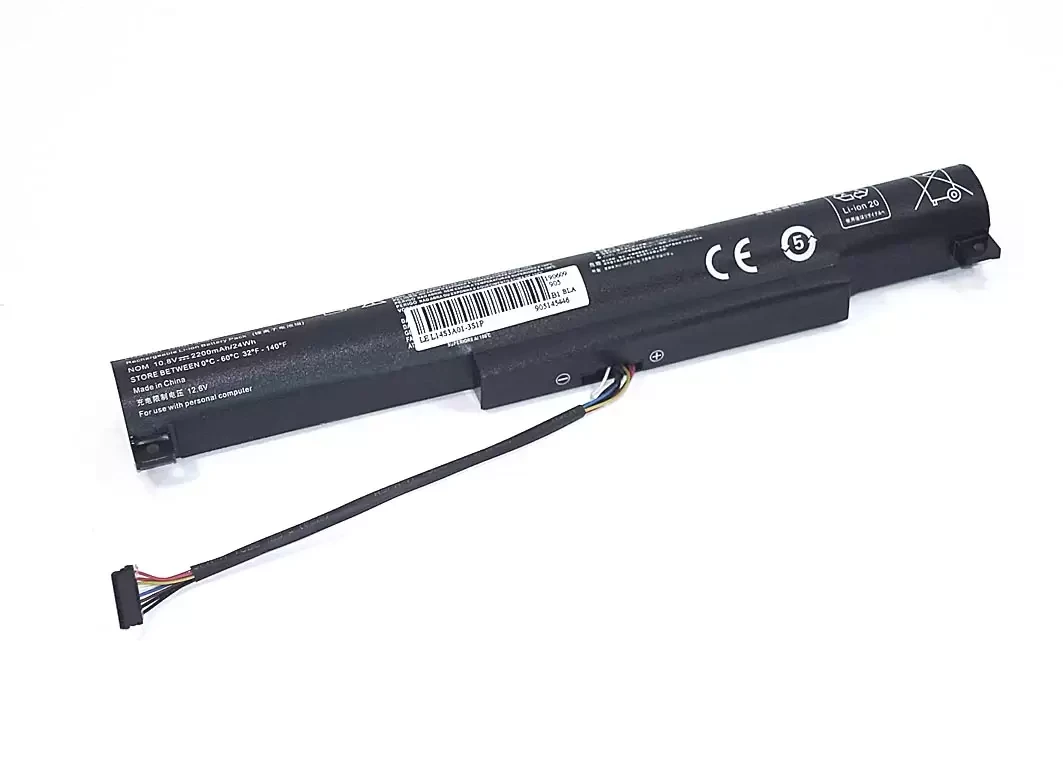 Аккумулятор (батарея) L14S3A01 для ноутбука Lenovo B50, 10.8В, 2200мАч, черный (OEM)