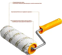 Валик МИКРОВОЛОКНО малярный в сборе, ворс 9 мм, бюгель 8 мм, 48x180мм, STAYER Profi