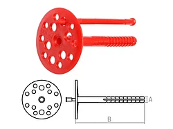 Дюбель для теплоизоляции 10х110 мм с пласт. гвоздем (1000 шт в коробе) STARFIX