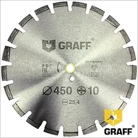 Алмазный диск по асфальту 450x10х3,6х25,4 мм GRAFF