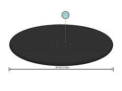 Тент-чехол для бассейнов Fast set/Easy set, 244 см, BESTWAY