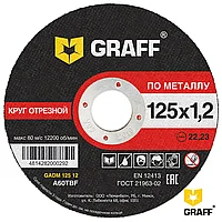 Круг отрезной по металлу 125x1,2x22,23 мм GRAFF