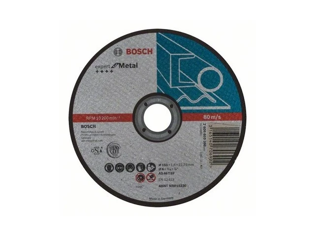 Круг отрезной 150х1.6x22.2 мм для металла прямой Expert BOSCH - фото 1 - id-p197455606