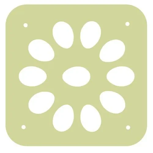 Решетка в овоскоп ОВ-6 перепелиная на 11 куриных яиц - фото 1 - id-p205289065