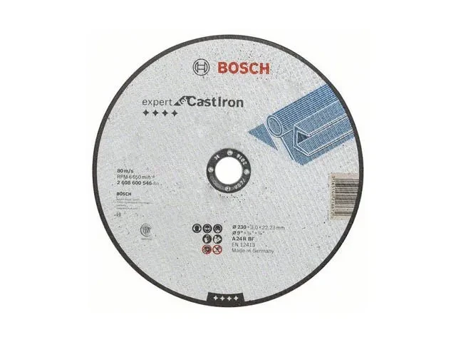 Круг отрезной 230х3.0x22.2 мм для чугуна Expert BOSCH - фото 1 - id-p199399980