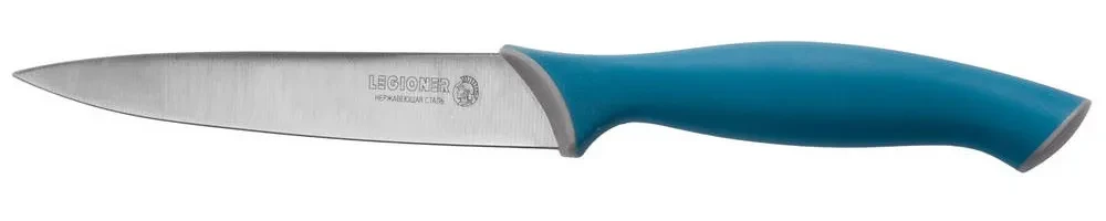 Нож LEGIONER ITALICA универсальный, эргономичная рукоятка, лезвие из нержавеющей стали, 125мм - фото 1 - id-p205297491