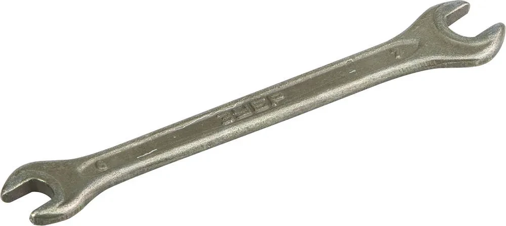 Рожковый гаечный ключ 6 x 7 мм, ЗУБР - фото 1 - id-p205291979