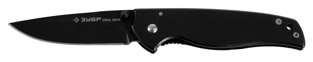 Нож ЗУБР ЭКСПЕРТ ОБЕРЕГ складной, стальная рукоятка, 170мм/лезвие 70мм - фото 1 - id-p205297502