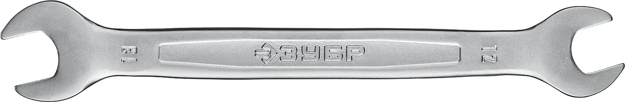Рожковый гаечный ключ 12 x 13 мм, ЗУБР - фото 1 - id-p205291984