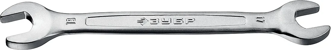 Рожковый гаечный ключ 17 x 19 мм, ЗУБР - фото 1 - id-p205291988