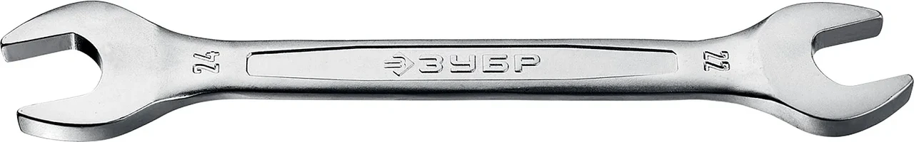 Рожковый гаечный ключ 22 x 24 мм, ЗУБР - фото 1 - id-p205291990