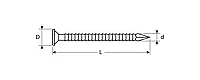 Гвозди ершеные с конической головкой, оцинкованные, 50 х 4.0 мм, 5 кг, ЗУБР