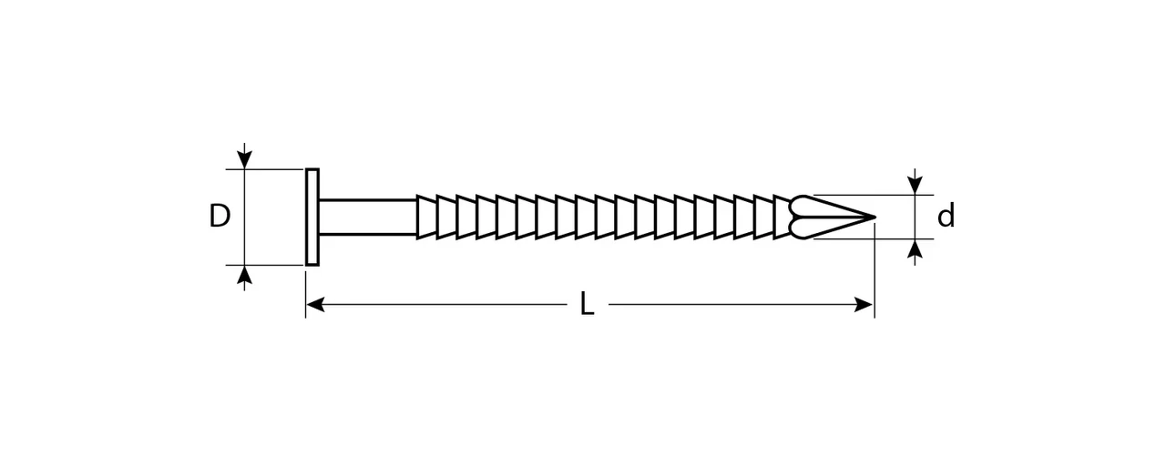 Гвозди ершеные с плоской головкой, оцинкованные, 70 х 4.2 мм, 5 кг, ЗУБР - фото 1 - id-p205287232