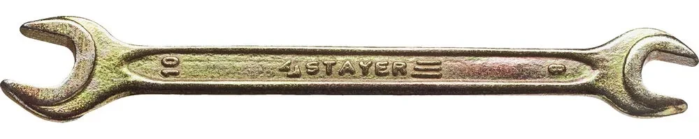 Рожковый гаечный ключ 8 x 10 мм, STAYER - фото 1 - id-p205292026