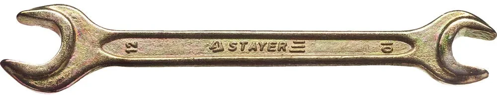 Рожковый гаечный ключ 10 x 12 мм, STAYER - фото 1 - id-p205292028