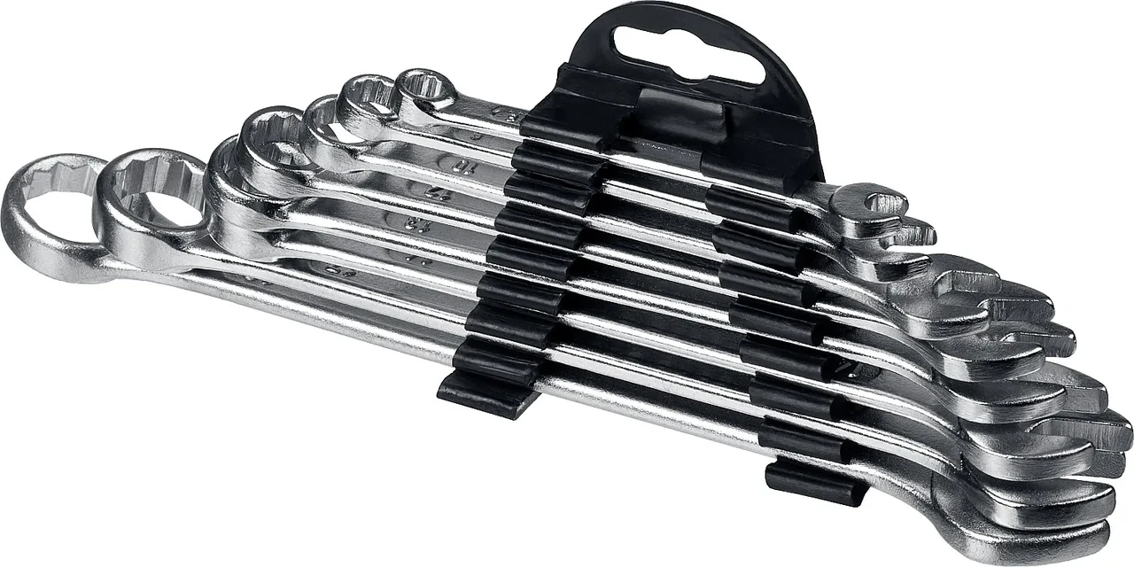 Набор комбинированных гаечных ключей 8 шт, 6 - 19 мм, СИБИН - фото 1 - id-p205292077