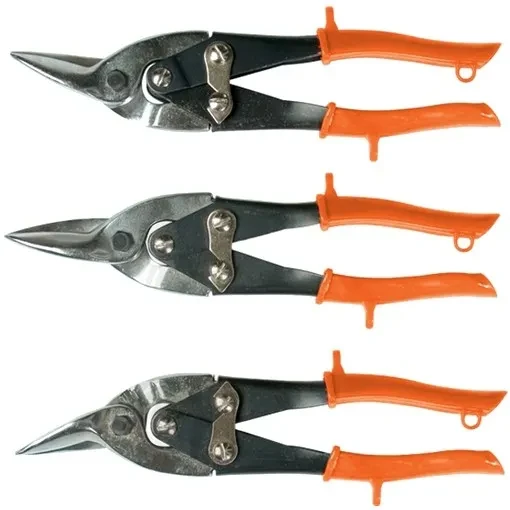 Ножницы по металлу, 250 мм, обрезиненные рукоятки, 3 шт, прямые, левые, правые Sparta - фото 1 - id-p197460385
