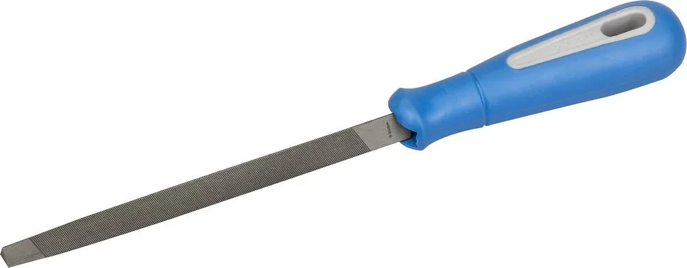 ЗУБР Профессионал трёхгранный напильник для заточки ножовок, двухкомпонентная рукоятка, 150 мм - фото 1 - id-p205296849
