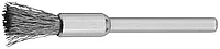 Щетка ЗУБР кистевая, нержавеющая сталь, на шпильке, d 5,0х3,2мм, L 42мм, 1шт