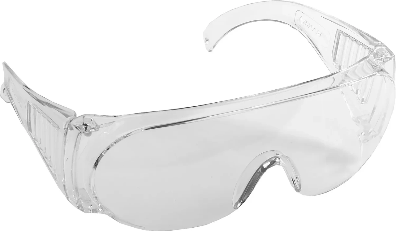 Защитные прозрачные очки STAYER MX-3 монолинза с дополнительной боковой защитой и вентиляцией, открытого типа - фото 1 - id-p205306972