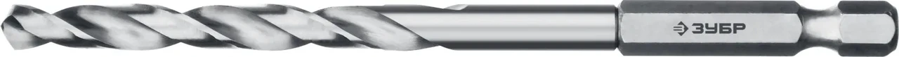 ЗУБР ПРОФ-А 5.0х104мм, Сверло по металлу с шестигранным хвостовиком, сталь Р6М5, класс А - фото 1 - id-p205305688