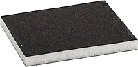 Губка шлифовальная ЗУБР Мастер двухсторонняя, мягкий поролон, Р80, 123х98х12мм