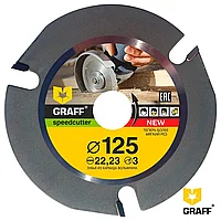 Диск по дереву для болгарки 125x22,23 мм GRAFF Speedcutter