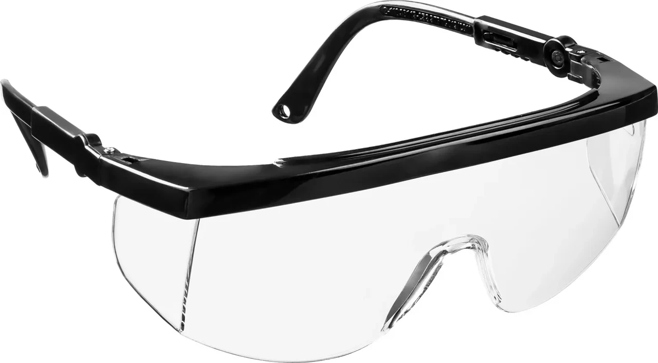 Защитные очки STAYER PRO-5R монолинза с боковой защитой, открытого типа, прозрачные - фото 1 - id-p205306980