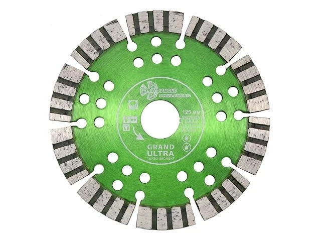 Алмазный круг 125х22,23мм по ж/бетону сегмент Grand TRIO-DIAMOND (Аналог TR702) - фото 1 - id-p197438058