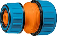 GRINDA PROLine TM-X, 1/2 x 3/4 , переходная, муфта ремонтная, для шланга, из ударопрочного пластика с TPR