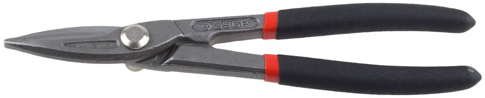 ЗУБР Прямые 210 мм ножницы по металлу, длина режущей кромки 45 мм - фото 1 - id-p205297588