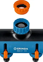 GRINDA PROLine TS-4, 3/4 -1 , распределитель четырехканальный, поливочный, с внутренней резьбой