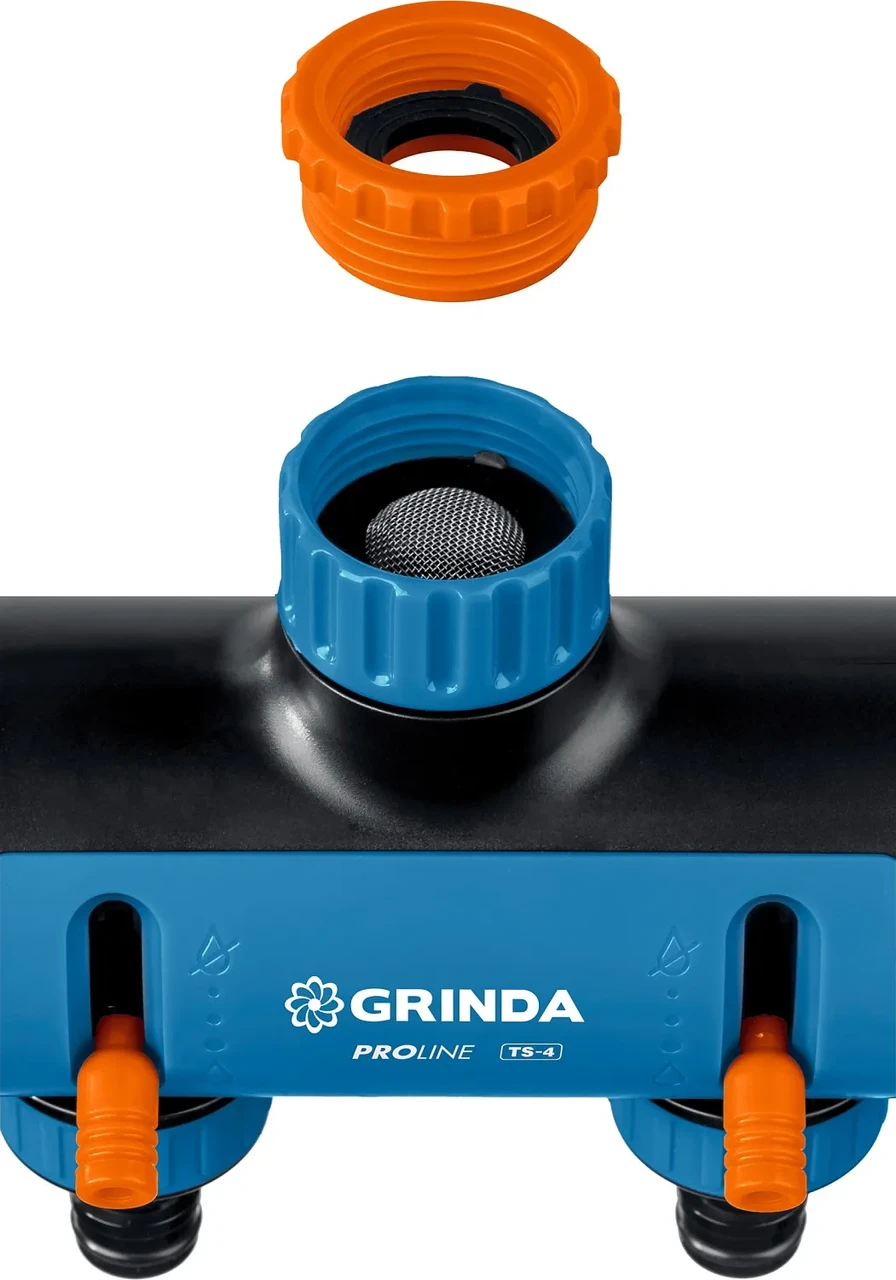 GRINDA PROLine TS-4, 3/4 -1 , распределитель четырехканальный, поливочный, с внутренней резьбой - фото 1 - id-p205301308