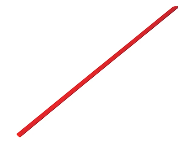 Термоусадочная трубка 1,5 / 0,75 мм, красная (упак. 50 шт. по 1 м) REXANT - фото 1 - id-p197479773