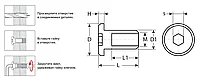 Гайка Эриксона с плоской головкой, M6x12мм, 5 кг (755 шт), оцинкованная, шест. 4мм, ЗУБР