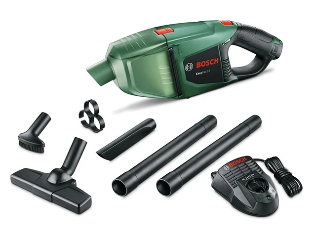 Аккум. пылесос BOSCH EasyVac 12 в кор. + аксессуары (12.0 В, 1 акк., 2.5 А/ч, Li-Ion, 0,35 л, класс: L, - фото 1 - id-p197437365