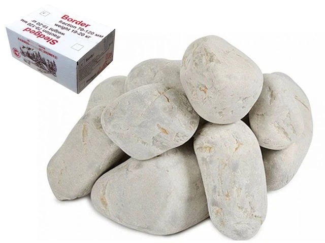 Камень для бани Талькохлорит, обвалованный, коробка по 20 кг, ARIZONE - фото 1 - id-p197478565