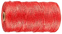 Шпагат STAYER многоцелевой полипропиленовый, d=1,5 мм, красный, 500 м, 32 кгс, 0,8 ктекс