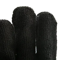 Перчатки трикотажные, акрил, черный, оверлок Россия Сибртех