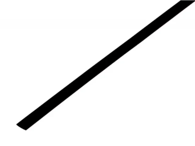Термоусадочная трубка 4,0 / 2,0 мм, черная (упак. 50 шт. по 1 м) REXANT - фото 1 - id-p197816642