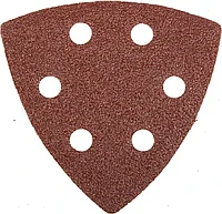 Треугольник шлифовальный универсальный STAYER MASTER на велкро основе, 6 отверстий, Р60, 93х93х93мм, 5шт