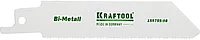 Полотно KRAFTOOL INDUSTRIE QUALITAT , S522EF, для эл/ножовки, Bi-Metall, по металлу, шаг 1,4мм, 80мм