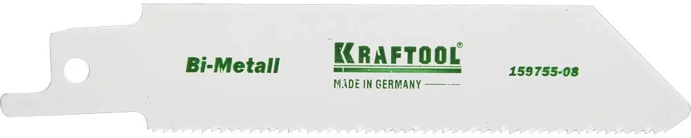 Полотно KRAFTOOL INDUSTRIE QUALITAT , S522EF, для эл/ножовки, Bi-Metall, по металлу, шаг 1,4мм, 80мм - фото 1 - id-p205298362